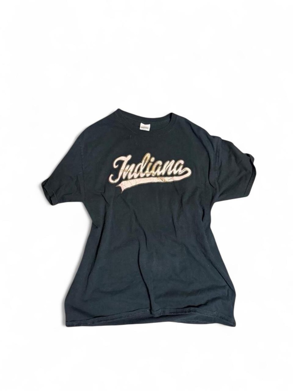 Black Camo Font Indiana Tee